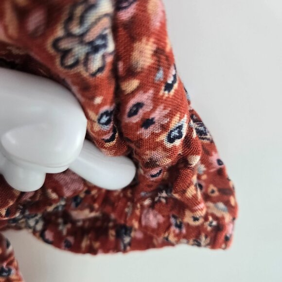 Torrid Red Floral Open Viscose Open Ruana Kimono Boho Cardigan Size 1x/2x - Picture 15 of 15